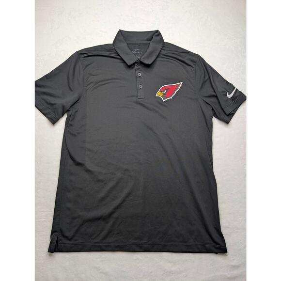 Nike Dri-Fit Arizona Cardinals Mens Golf Polo‎ Shirt Medium Performance NFL - Picture 2 of 6